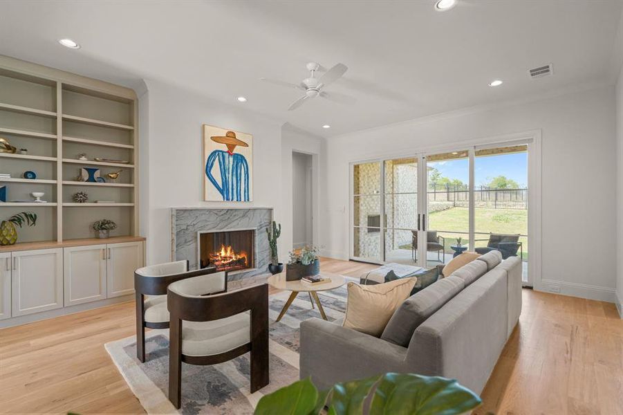 Furnished interior view inside a new home in , Fort Worth (Image 11).