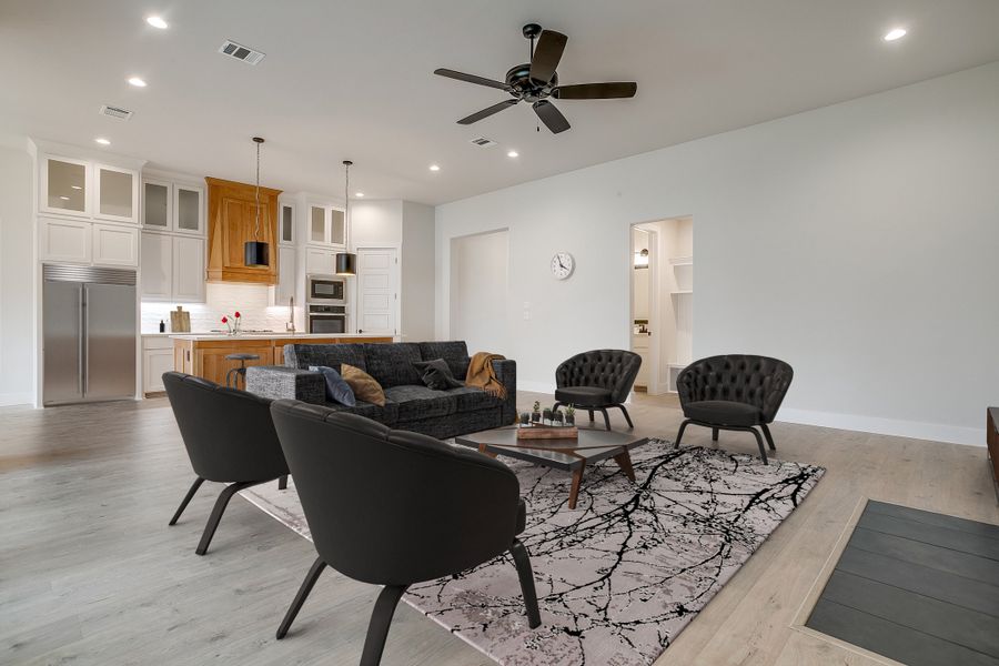 Representative furnished interior of a home built from the The Edinburg by Kenmark Homes in Paloma Ranches, Justin (Image 4). Representative furnished interior of a home built from the The Edinburg by Kenmark Homes in Paloma Ranches, Justin (Image 4).