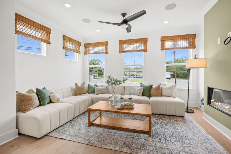 Representative furnished interior of a home built from the Evans by Pulte Homes in West End Heights, Charlotte (Image 56).