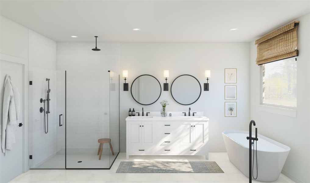 Spa-like primary bath (*Photo not of actual home and used for illustration purposes only.)
