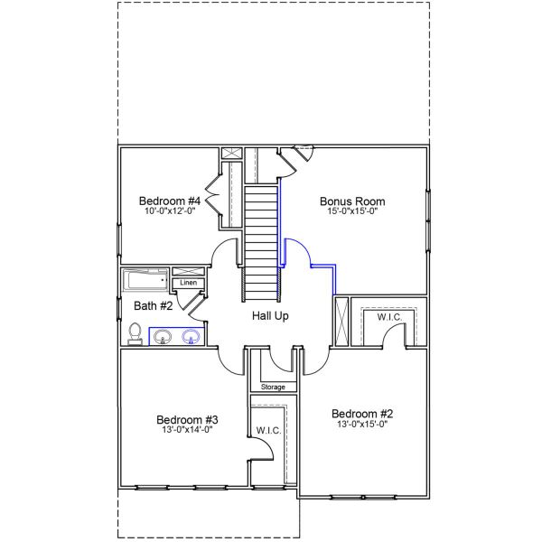 2D floor plan layout of this home in Winston Point, Gilbert, SC (Image 4).