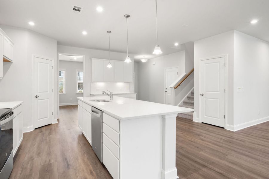 Furnished interior view inside a new home in Waterways, Richmond Hill (Image 8). Furnished interior view inside a new home in Waterways, Richmond Hill (Image 8).