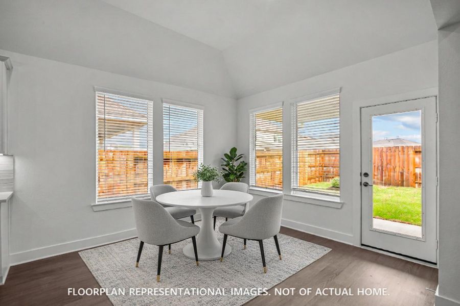 Furnished interior view inside a new home in Lone Star Landing, Montgomery (Image 6).