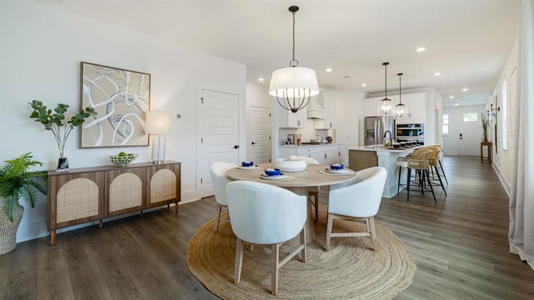 Furnished interior view inside a new home in The Village at Sandy Plains, Marietta (Image 14). Furnished interior view inside a new home in The Village at Sandy Plains, Marietta (Image 14).