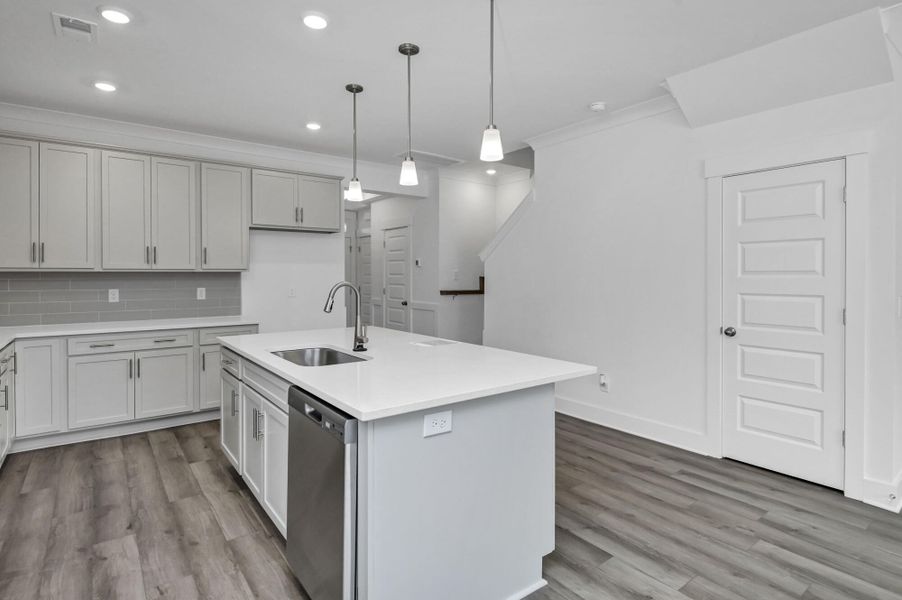 Furnished interior view inside a new home in Lake Carolina Townhomes, Columbia (Image 10).
