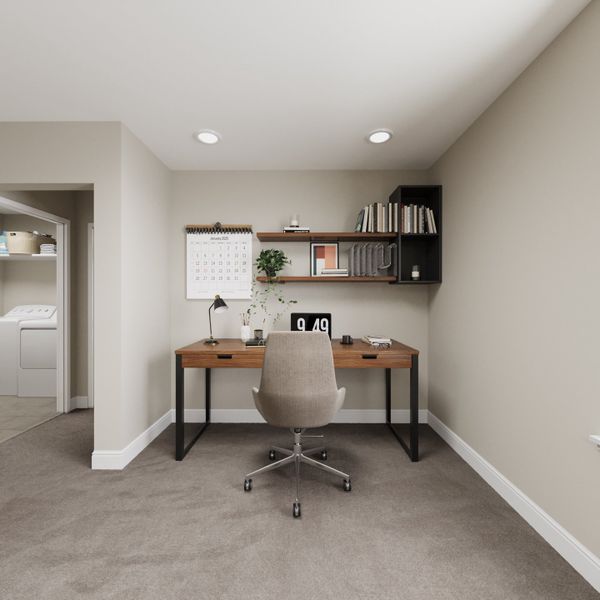 Representative furnished interior of a home built from the Vista by Taylor Morrison in Lake Bluff, Greeley (Image 7).