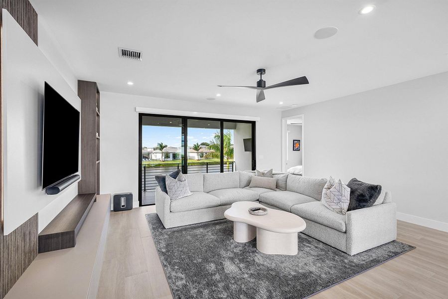 Furnished interior view inside a new home in , Boca Raton (Image 19). Furnished interior view inside a new home in , Boca Raton (Image 19).