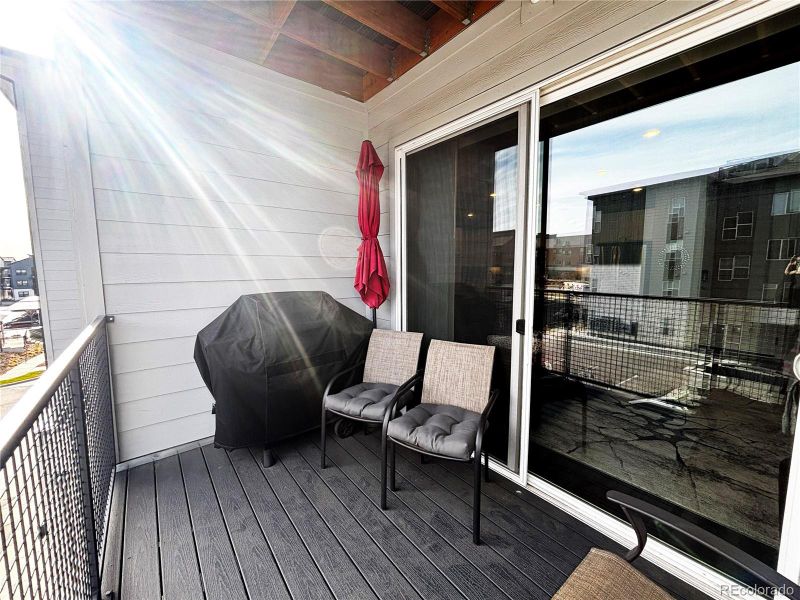 Exterior details and patio area of a home in , Parker (Image 27).