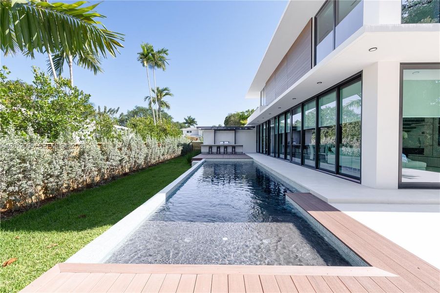 Exterior details and patio area of a home in , Miami Shores (Image 4). Exterior details and patio area of a home in , Miami Shores (Image 4).