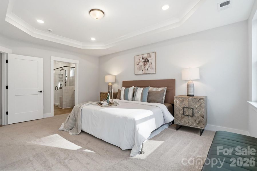 Furnished interior view inside a new home in Villas at Prestwick, Mooresville (Image 18).