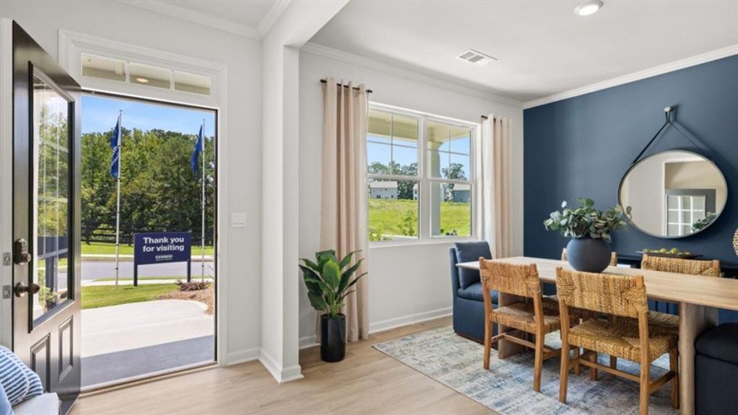 Furnished interior view inside a new home in Braselton Village, Braselton (Image 39). Furnished interior view inside a new home in Braselton Village, Braselton (Image 39).