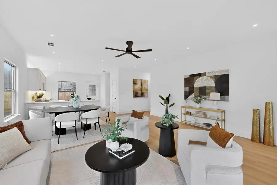 Furnished interior view inside a new home in , Dallas (Image 21).