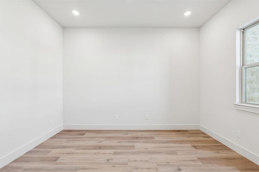 Flex office space with french doors. Flex office space with french doors.