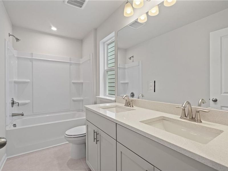 Furnished interior view inside a new home in The Village at Shallowford, Kennesaw (Image 9).
