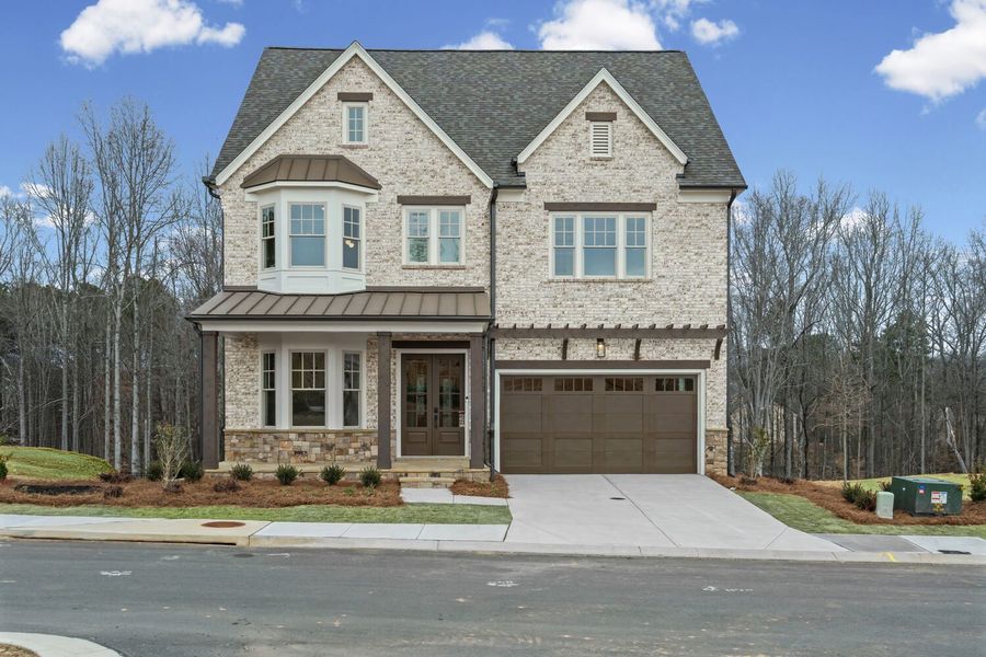 Representative exterior photo of a completed home built from the The Livingston by JW Collection in Laurel View, Suwanee, GA (Image 1). Representative exterior photo of a completed home built from the The Livingston by JW Collection in Laurel View, Suwanee, GA (Image 1).