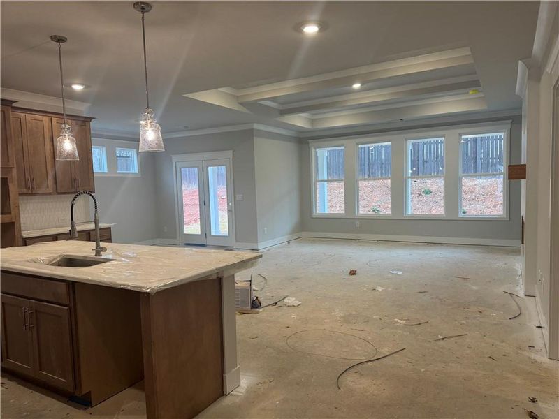 In-progress construction of a new home in Rosewood Lake Preserve, Hoschton, GA (Image 24).