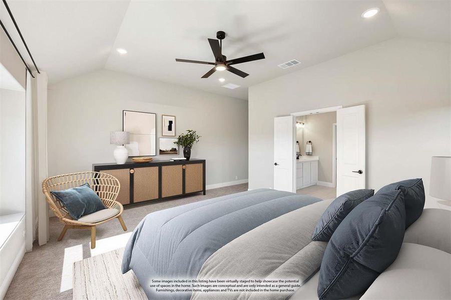 Furnished interior view inside a new home in East Oak Creek 50-55, Commerce (Image 11). Furnished interior view inside a new home in East Oak Creek 50-55, Commerce (Image 11).