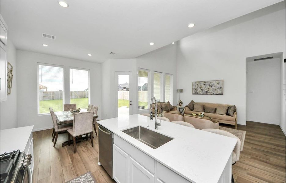 Furnished interior view inside a new home in Cross Creek West: Richmond Collection, Fulshear (Image 16).