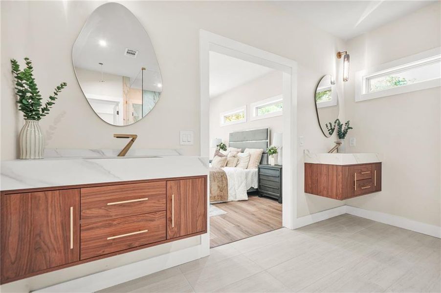 Furnished interior view inside a new home in , Atlanta (Image 15).