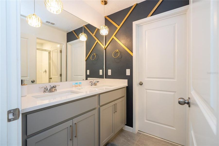 Furnished interior view inside a new home in , Kissimmee (Image 27).