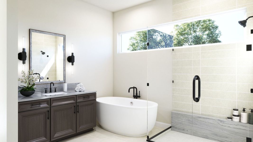 Representative furnished interior of a home built from the 2 by Trumark Homes in Festival at RainDance, Windsor (Image 13).