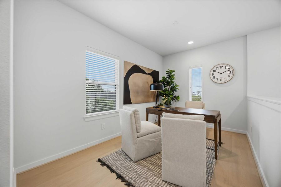 Furnished interior view inside a new home in Thornton Oaks, Houston (Image 12). Furnished interior view inside a new home in Thornton Oaks, Houston (Image 12).