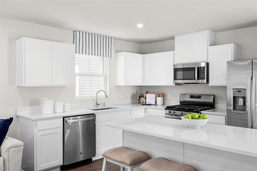Representative furnished interior of a home built from the Ellis by Ryan Homes in Middle Creek Village Single Family Homes, Bolivia (Image 4).
