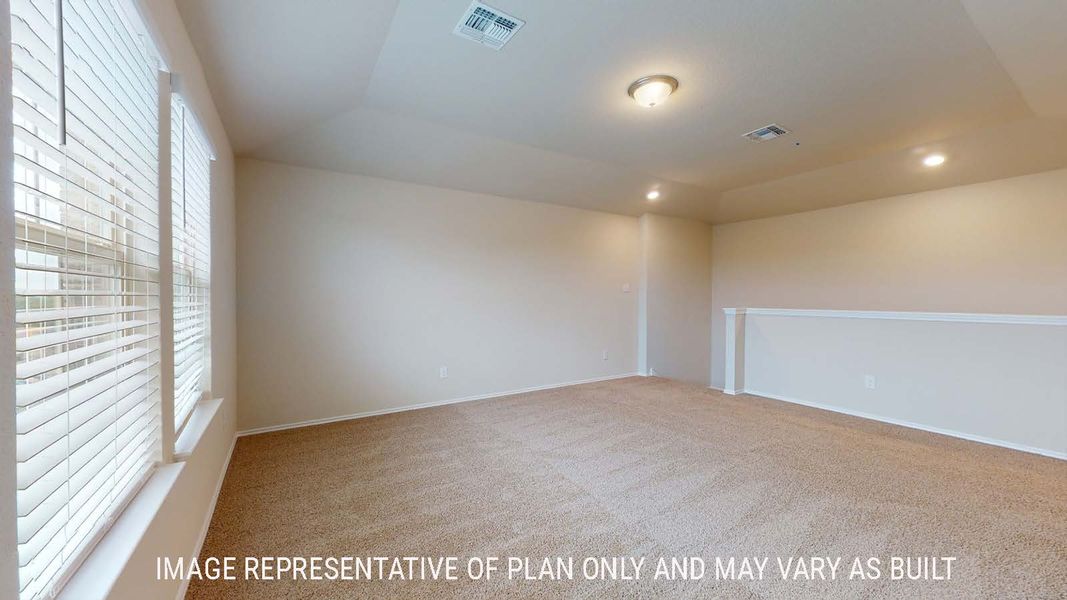 Representative unfurnished interior of a home built from the Perry by D.R. Horton in Park Meadows, Lorena (Image 23).