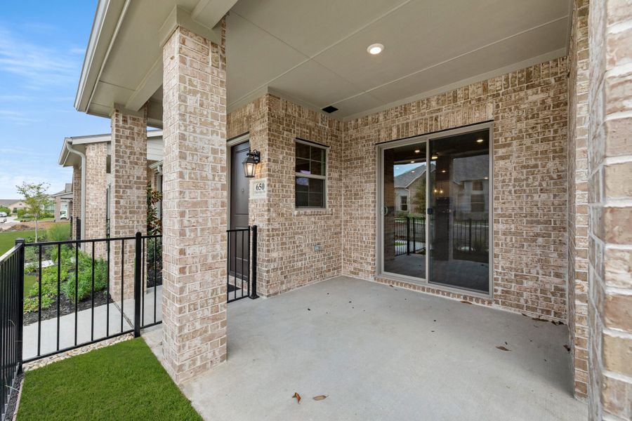 Exterior details and patio area of a home in Woodbridge Villas, Wylie (Image 3). Exterior details and patio area of a home in Woodbridge Villas, Wylie (Image 3).