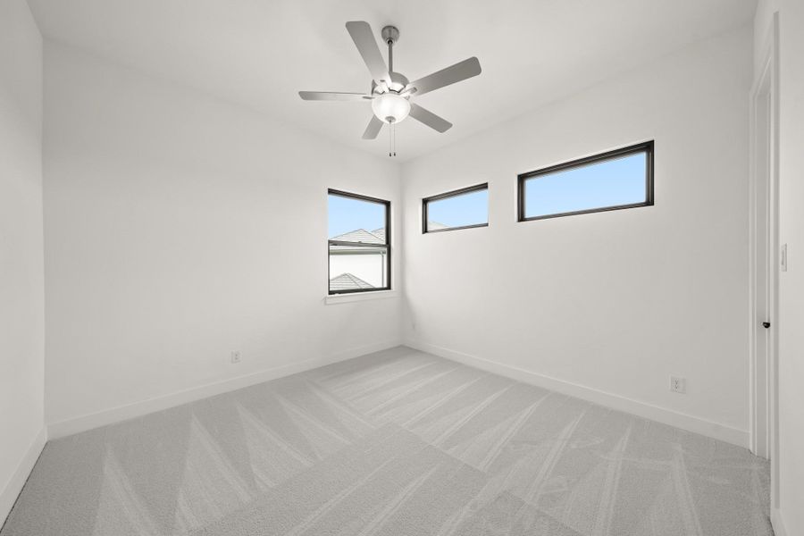 Spacious, unfurnished interior of a new home in Bridgeland, Cypress (Image 46).