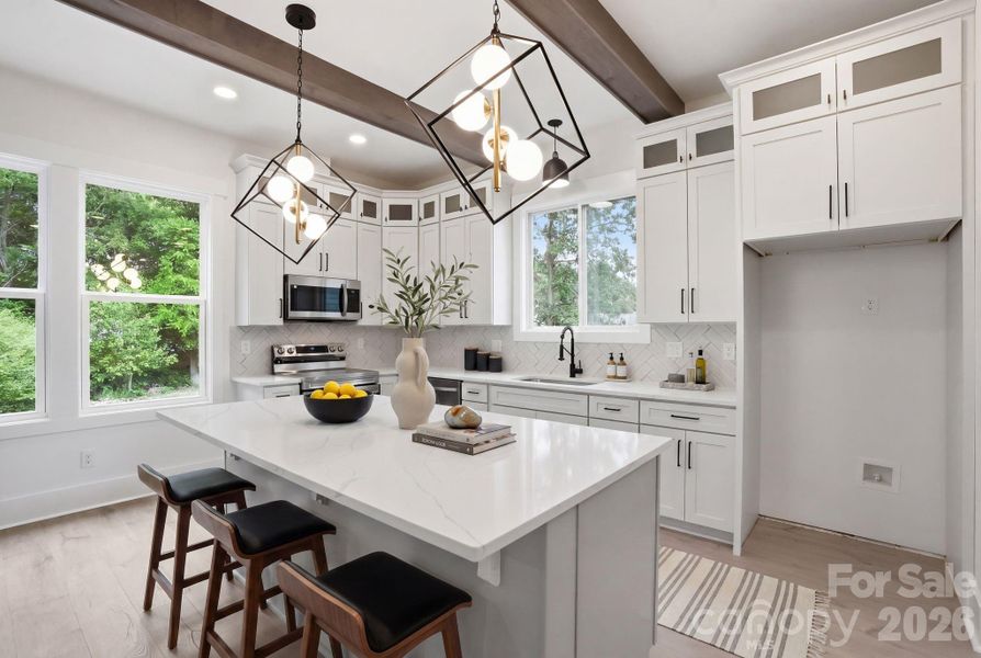 Furnished interior view inside a new home in , Marshville (Image 17).
