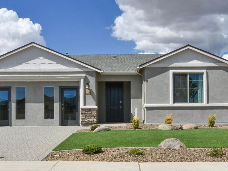 Representative exterior details of a home built from the The Harmony by Davidson Homes LLC in North Ridge at Pronghorn Ranch, Prescott Valley (Image 3). Representative exterior details of a home built from the The Harmony by Davidson Homes LLC in North Ridge at Pronghorn Ranch, Prescott Valley (Image 3).