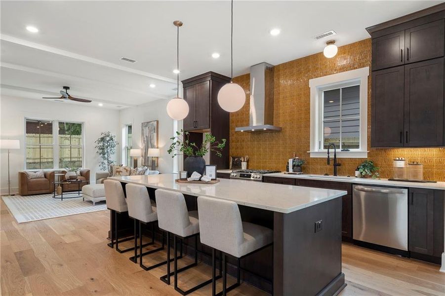 Furnished interior view inside a new home in , Atlanta (Image 46).