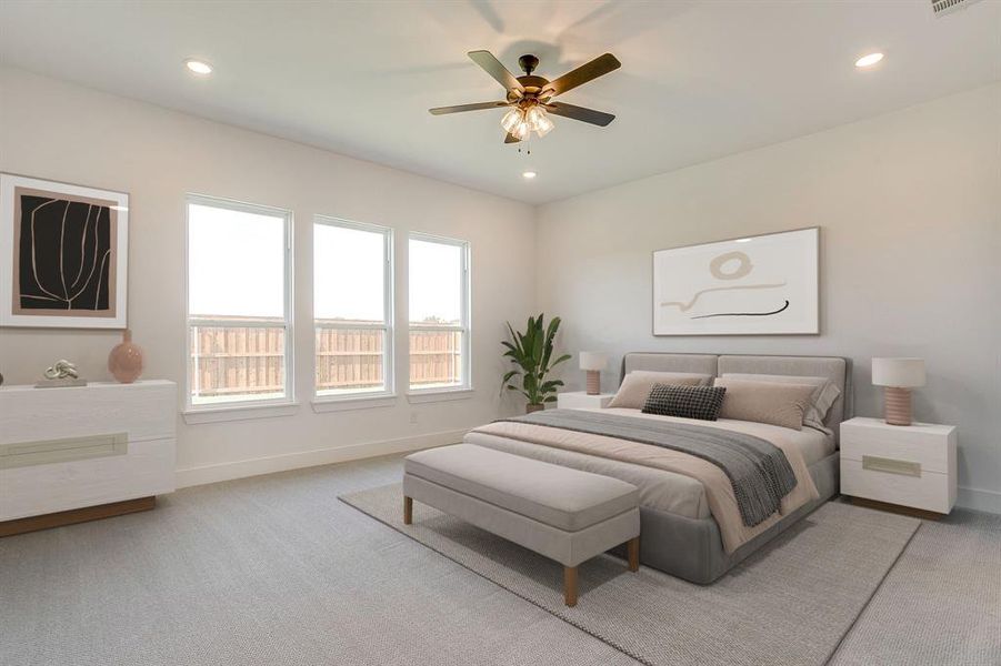 Furnished interior view inside a new home in Pecan Grove, Burleson (Image 8).