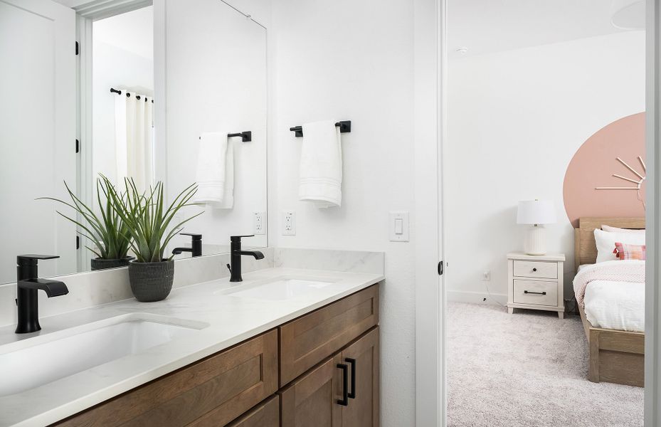 Representative furnished interior of a home built from the Doucette by Pulte Homes in Katy Court, Katy (Image 16). Representative furnished interior of a home built from the Doucette by Pulte Homes in Katy Court, Katy (Image 16).