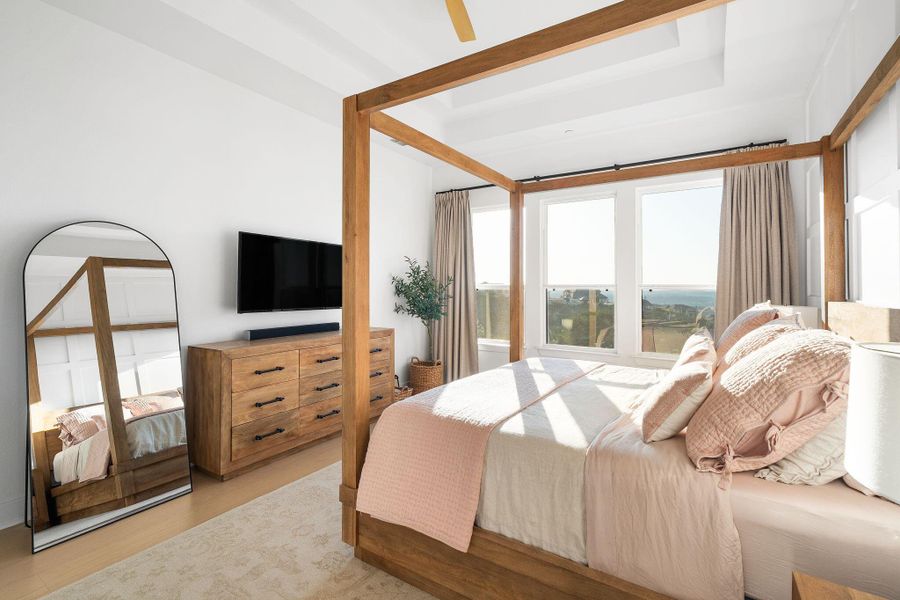 Furnished interior view inside a new home in Sweetwater - 60', Austin (Image 14).
