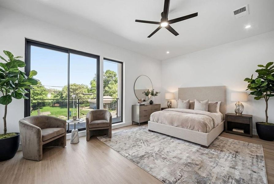 Furnished interior view inside a new home in , Dallas (Image 10).
