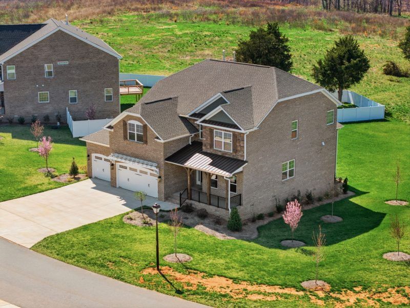Representative exterior photo of a completed home built from the Fairfield Lux by Keystone Homes NC in Weybridge, Burlington, NC (Image 38).