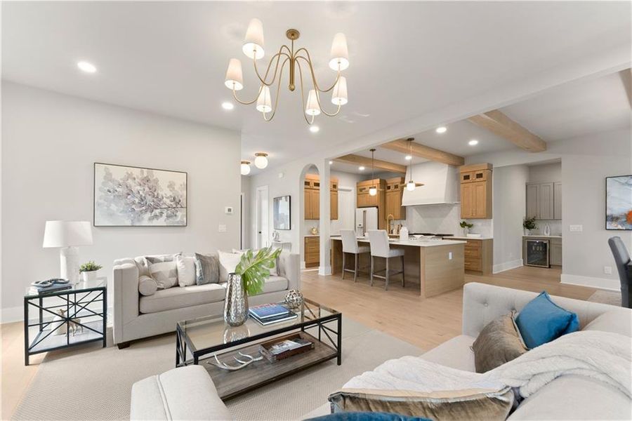 Furnished interior view inside a new home in , Cumming (Image 20).