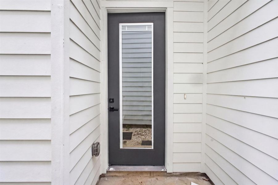 Exterior details and patio area of a home in , Houston (Image 4).