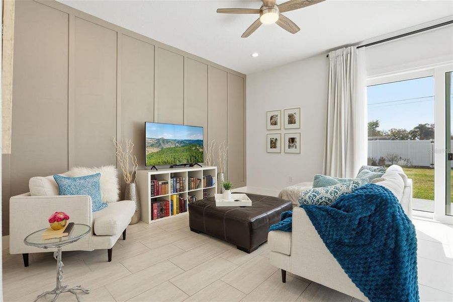 Furnished interior view inside a new home in , Orlando (Image 9). Furnished interior view inside a new home in , Orlando (Image 9).