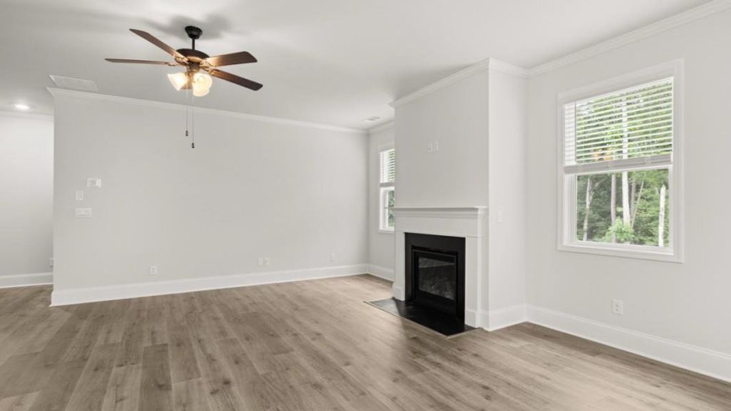 Spacious, unfurnished interior of a new home in Butner Estates, South Fulton (Image 15). Spacious, unfurnished interior of a new home in Butner Estates, South Fulton (Image 15).