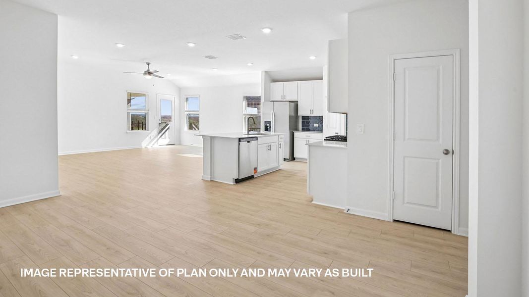 Representative unfurnished interior of a home built from the The Lakeway by D.R. Horton in Revelry, Del Valle (Image 31).