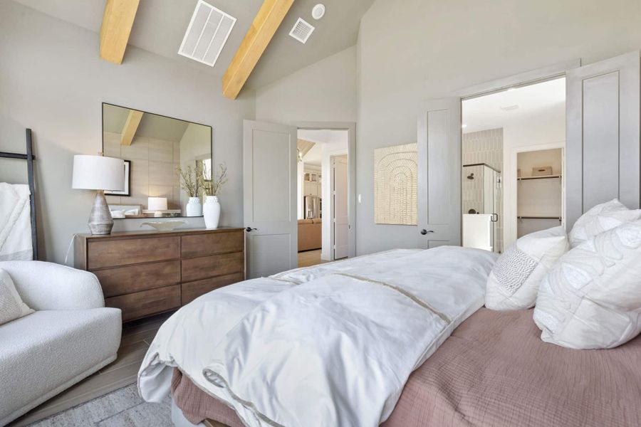 Furnished interior view inside a new home in Meridiana, Manvel (Image 18).