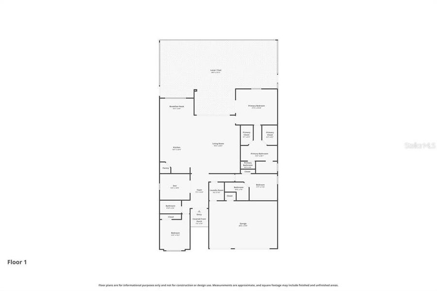 2D floor plan layout of this home in , Fort Myers, FL (Image 5).
