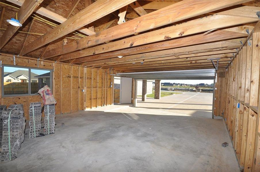 View out to the PC from the garage.