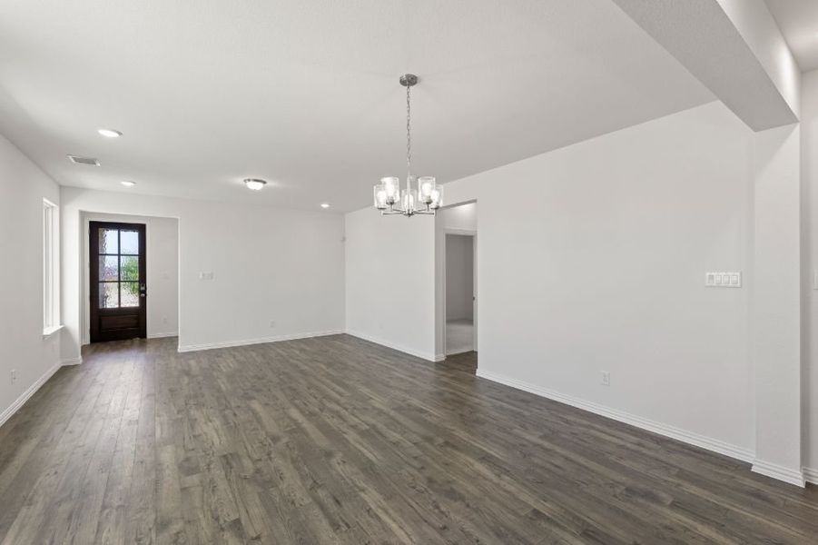 Representative unfurnished interior of a home built from the Chisholm by UnionMain Homes in Elevon, Lavon (Image 13).