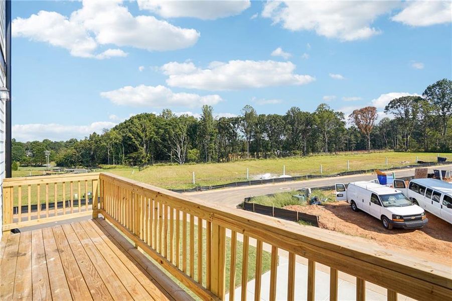 Exterior details and patio area of a home in Hemingway - Highland Series, Cumming (Image 25).