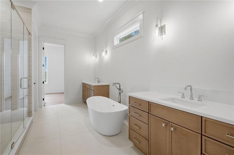 Furnished interior view inside a new home in , Cumming (Image 13).