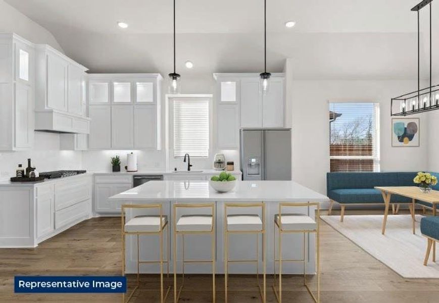 Furnished interior view inside a new home in Polo Ridge, Forney (Image 5).